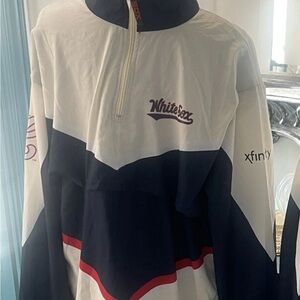 Chicago White Sox Quarter Zip Windbreaker New SGA 5/11/2 Men’s XLG